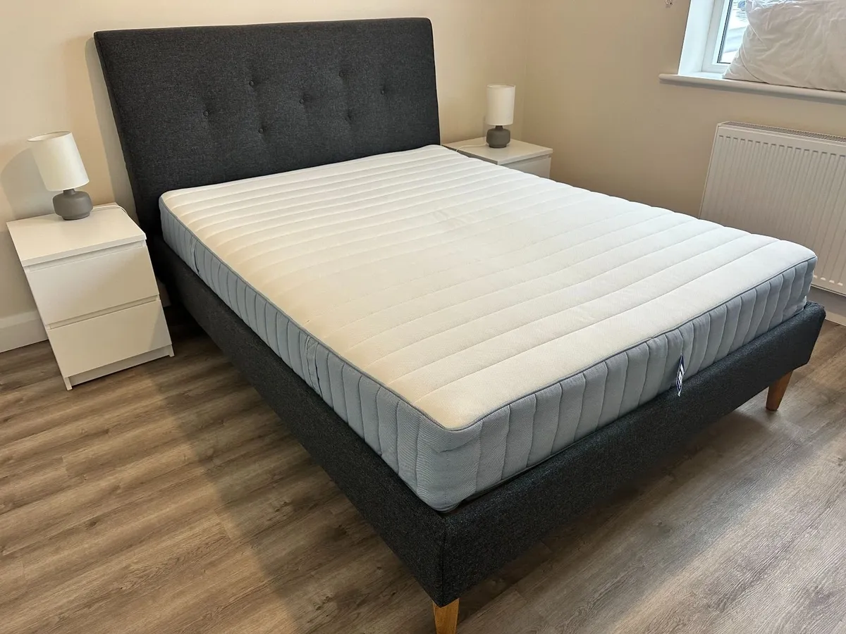 Bed frame and mattress - Image 1