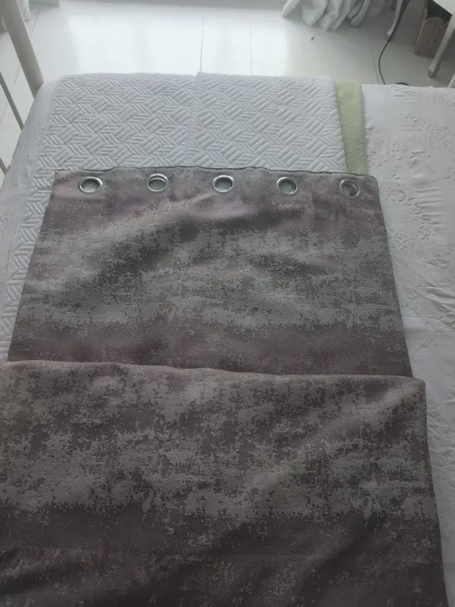Curtains eyelet 66x90 pink tones - Image 1