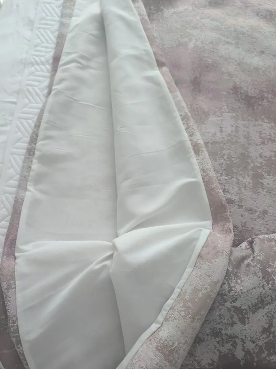 Curtains eyelet 66x90 pink tones - Image 3