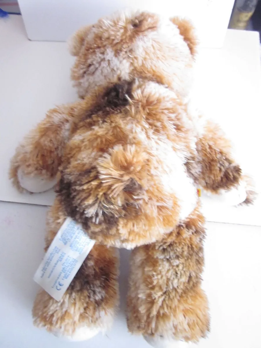 Build a Bear Champ Brown Calico Bear Heart Patch - Image 3