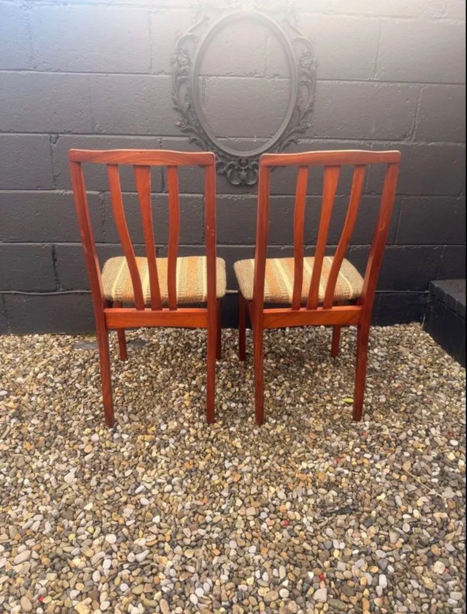 Mid Century Dining Chairs x 2 - Image 3