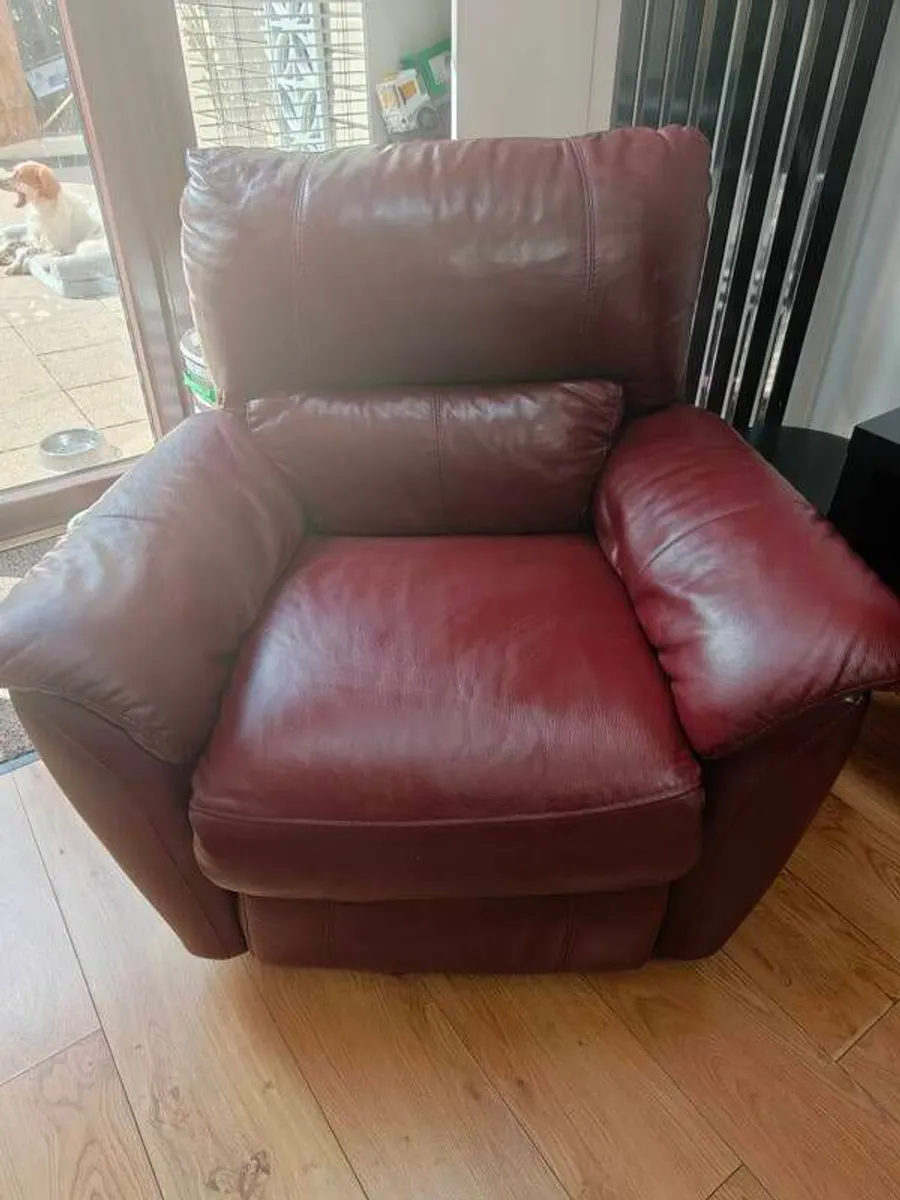 Leather power recliner - Image 1