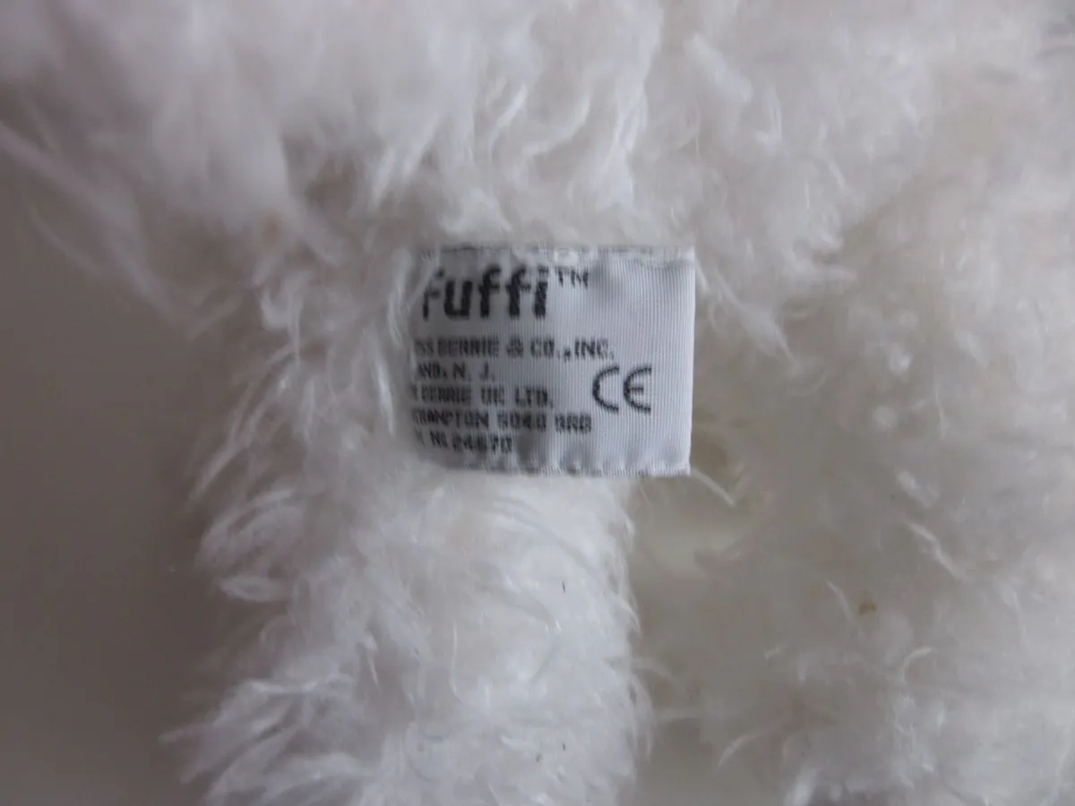 Russ Berrie Fuffi White Cat  soft toy - Image 4