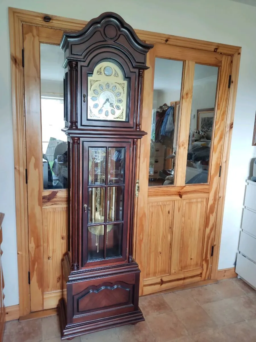 Grandfather clock. Hermle Germany. Working. - Image 1