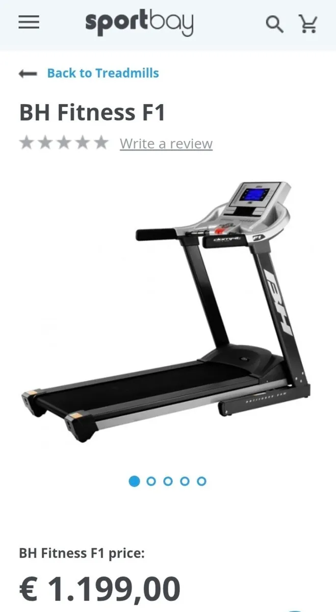 BH Fitness F1  Treadmill - Image 1