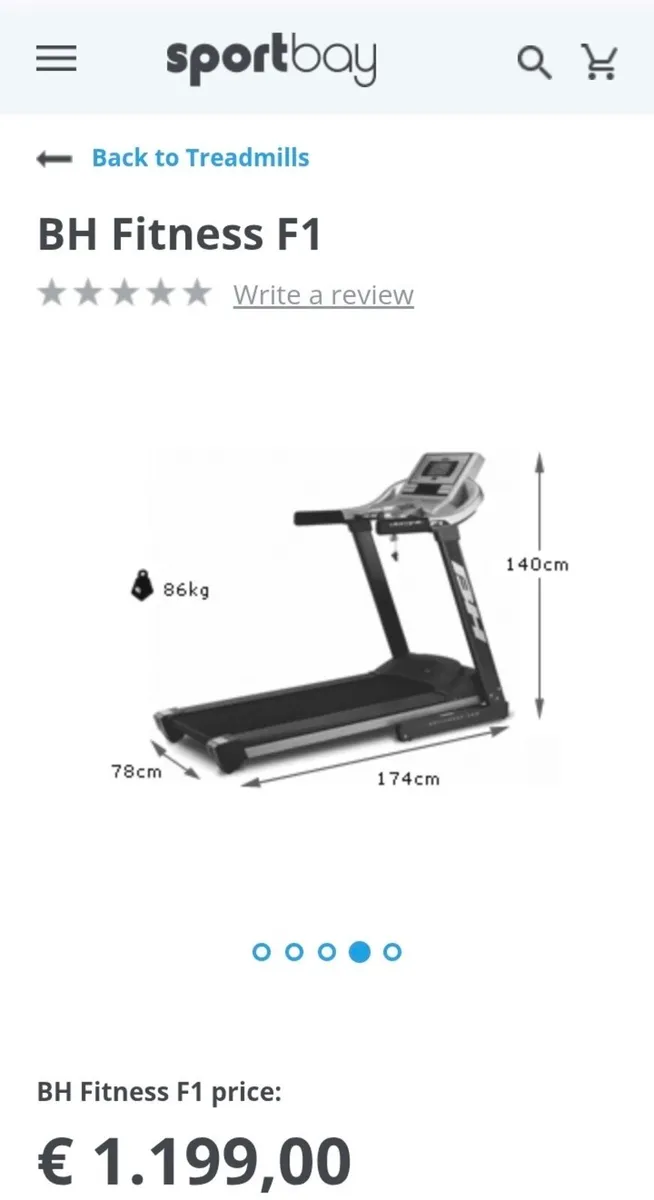 BH Fitness F1  Treadmill - Image 3
