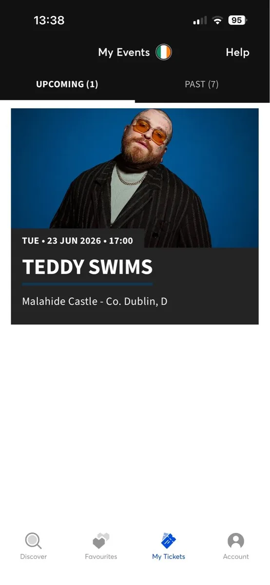 Teddy Swims Concert Tickets x2