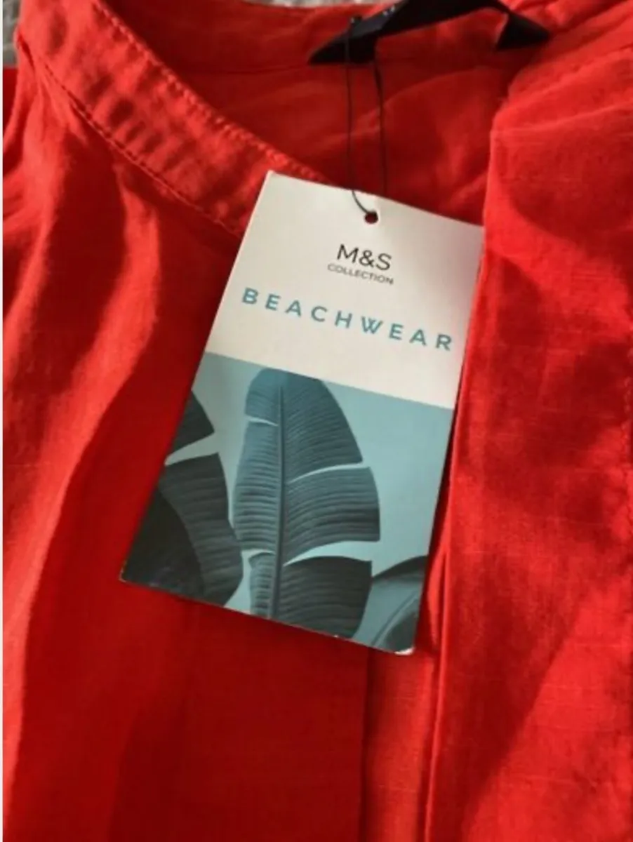 BNWT Marks and Spencer's Beach Shirt Size 12 UK - Image 4