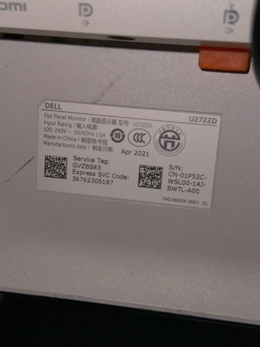 Dell UltraSharp 27inch QHD Monitor U2722D - Image 2
