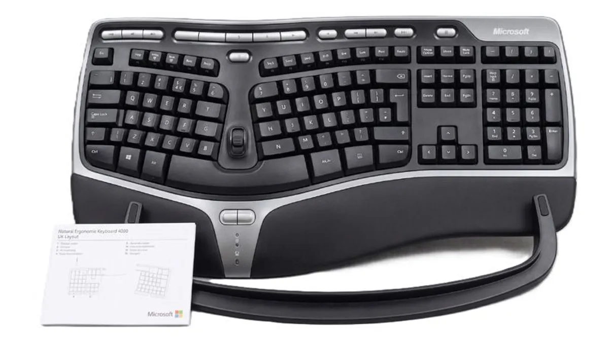 Microsoft Natural Ergonomic Keyboard 4000 UK Layout  Like New Pristine Condition - Image 1