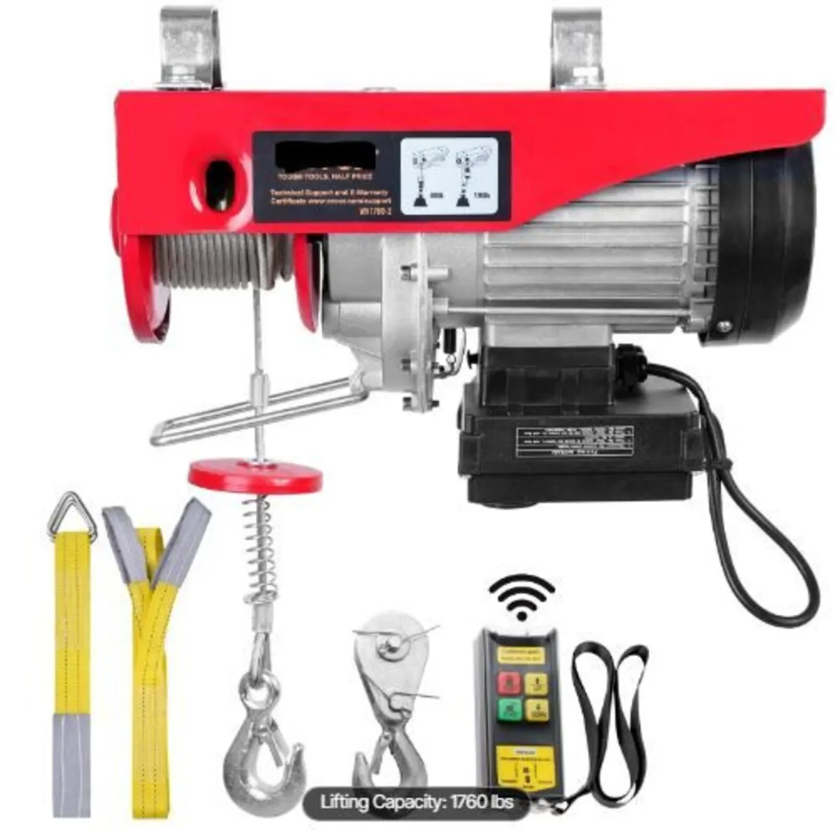 Electric Hoist, 798 kg Lifting Capacity, 1450W - Image 1