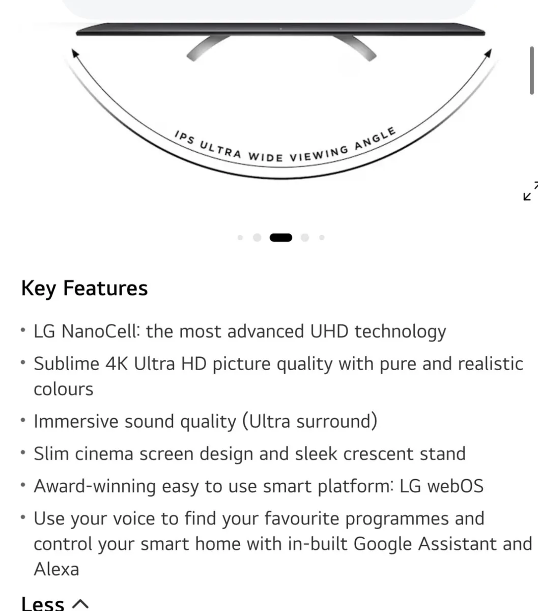 LG 55 inch 4K NanoCell TV - Image 2