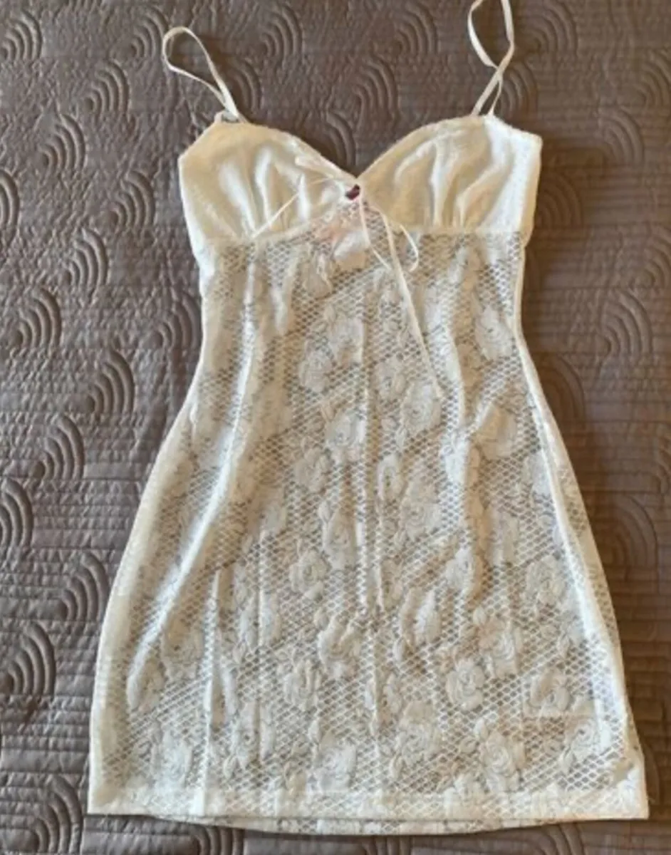 BNWT Edikted Ayala Lace Sheer Minidress - Image 1