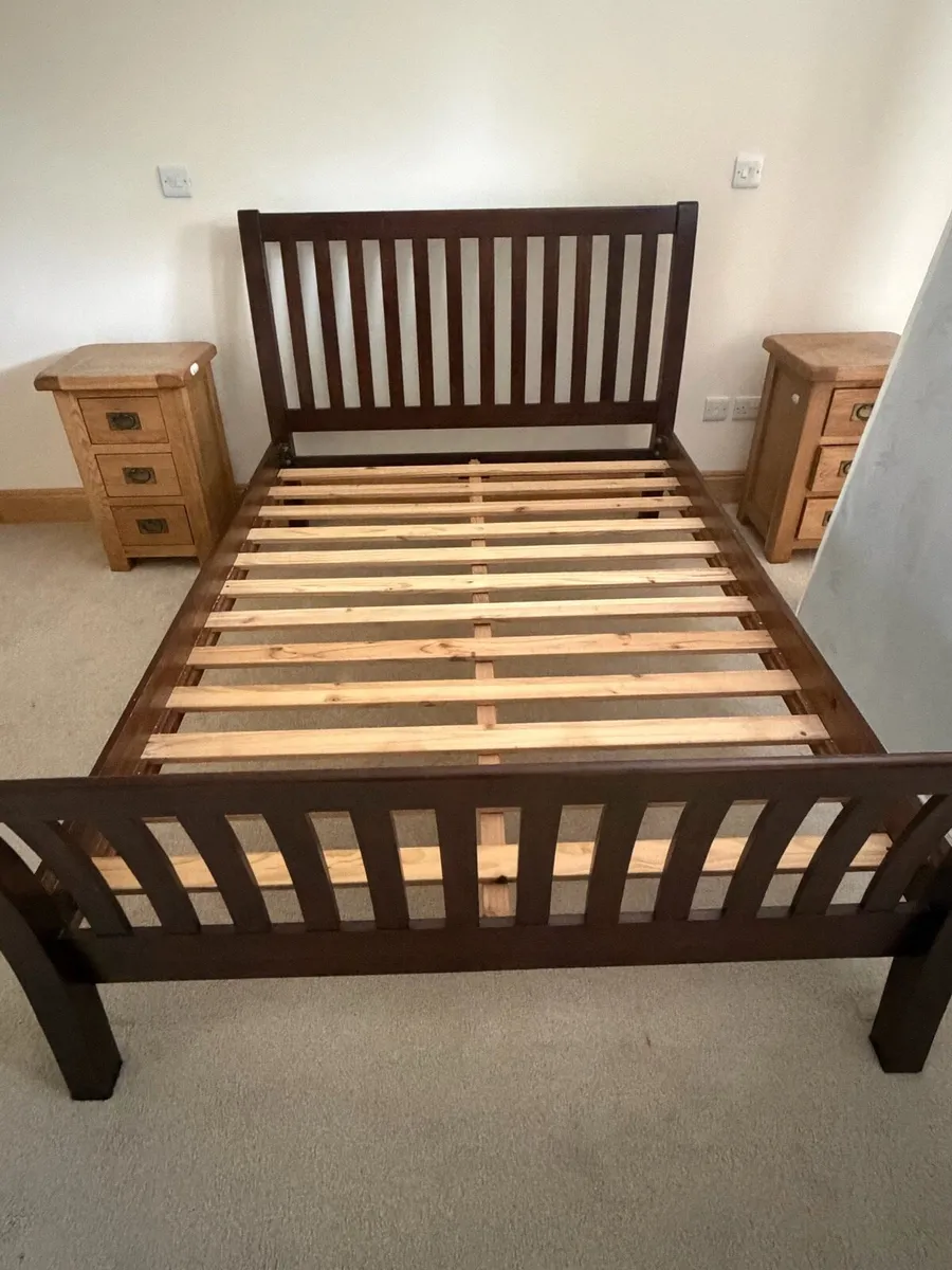 Double Bed & Mattress - Image 1