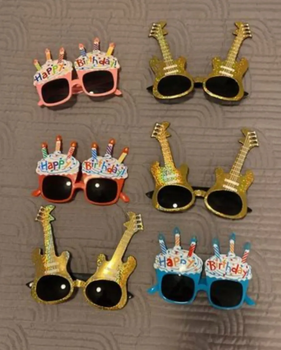 Novelty birthday glasses