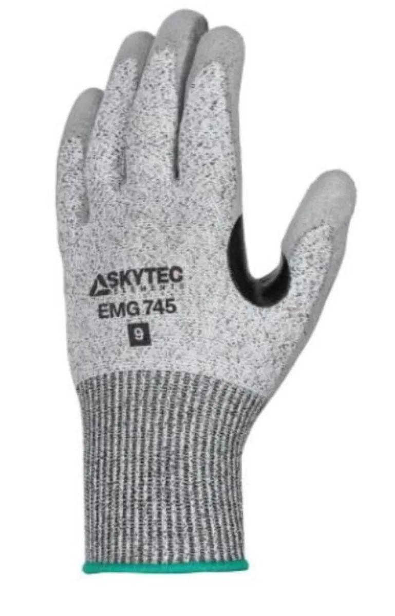 Cut Level D Gloves Pu Palm Coating Large size 9 - Image 3