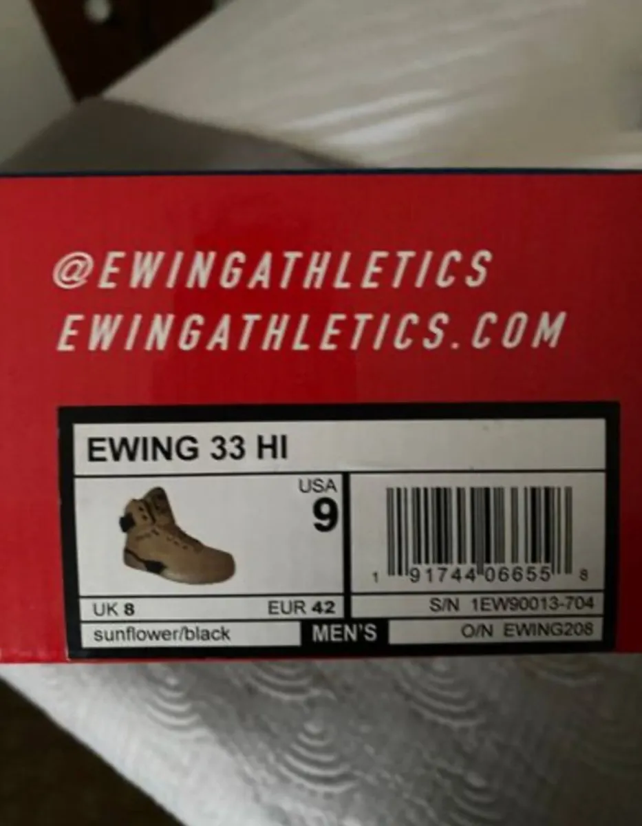 BNWT Patrick Ewing Men's 33 HI Size 9UK - Image 2