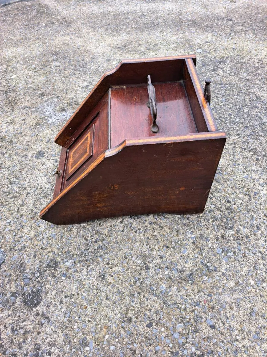 Edwardian mahogany coal scuttle - Image 2