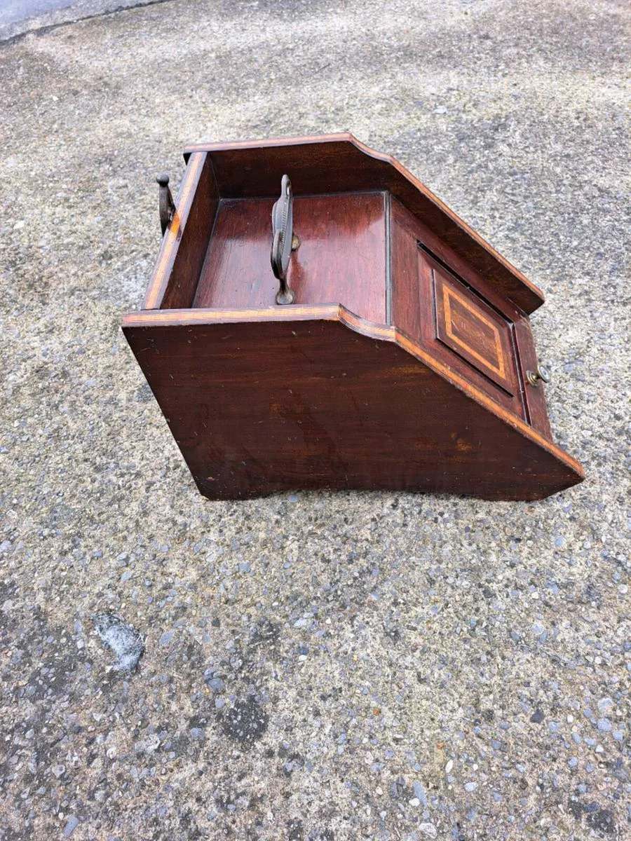 Edwardian mahogany coal scuttle - Image 3
