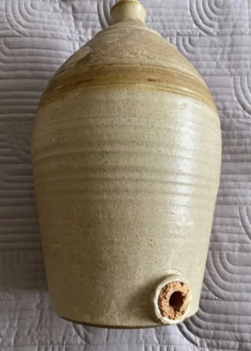 Large Vintage Stoneware Flagoon - Image 2