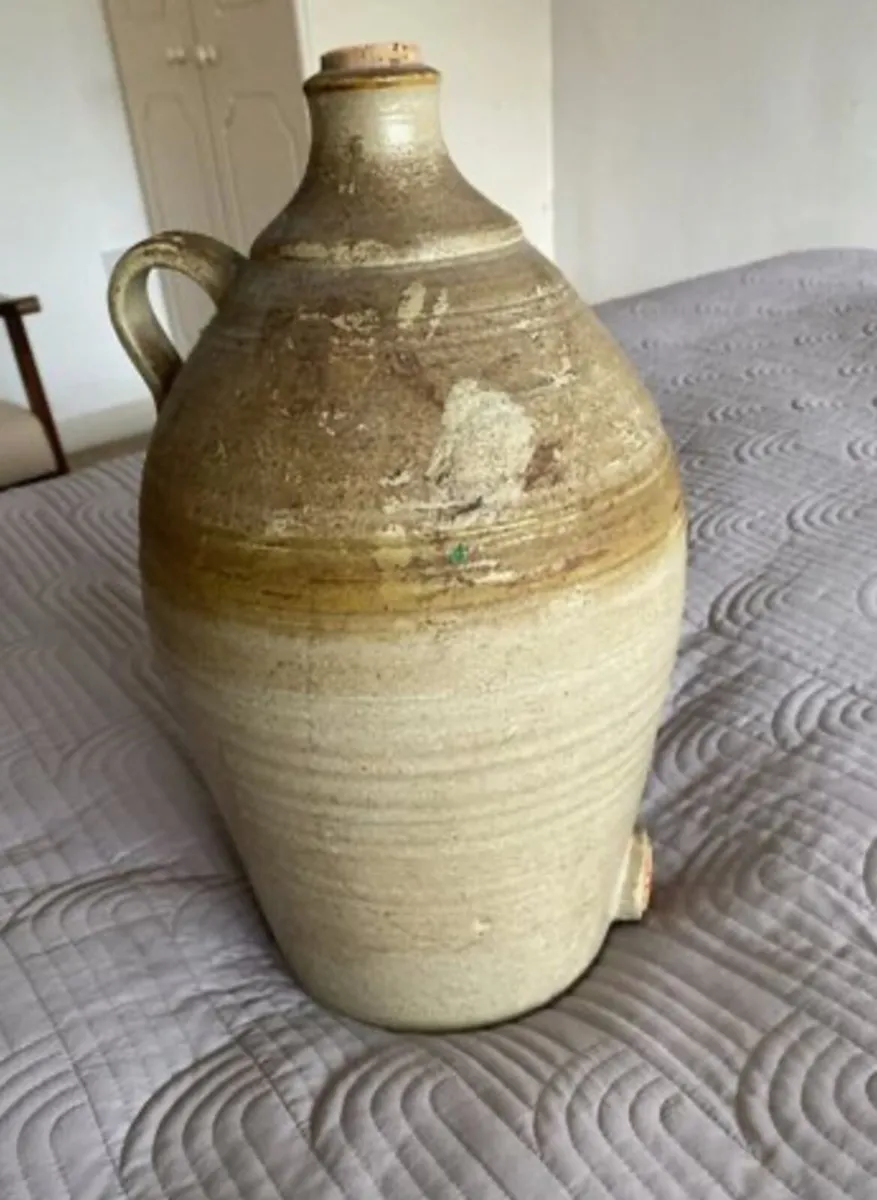 Large Vintage Stoneware Flagoon - Image 4