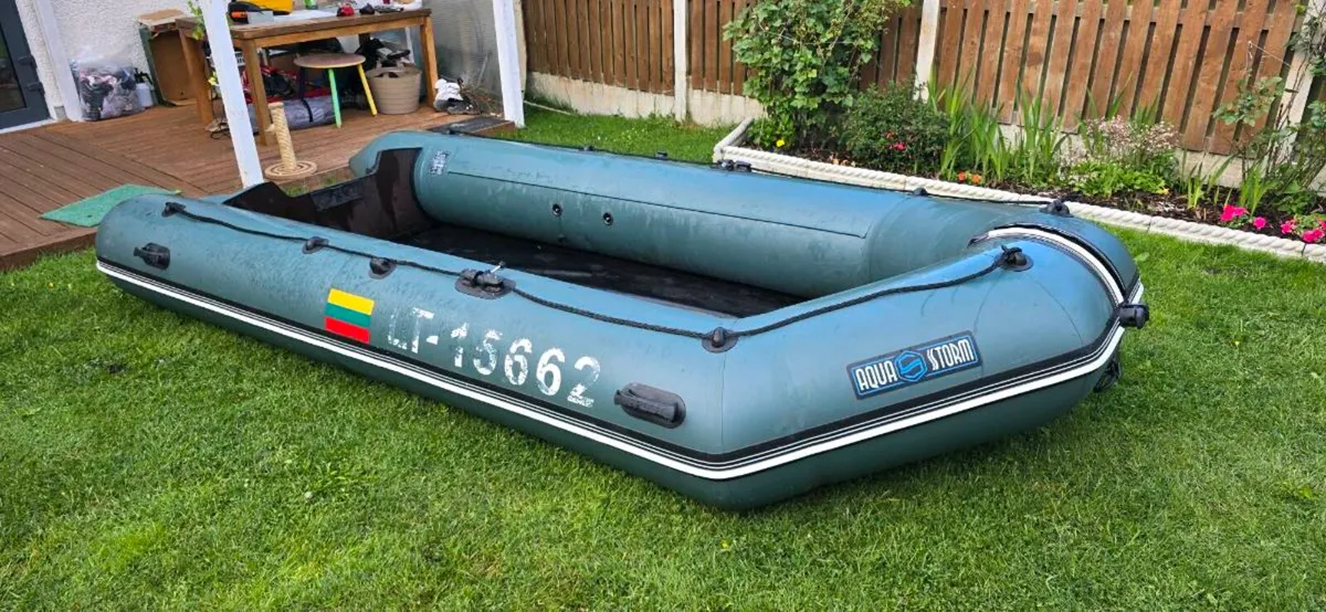 Aqua Storm boat with 15hp engine - Image 2