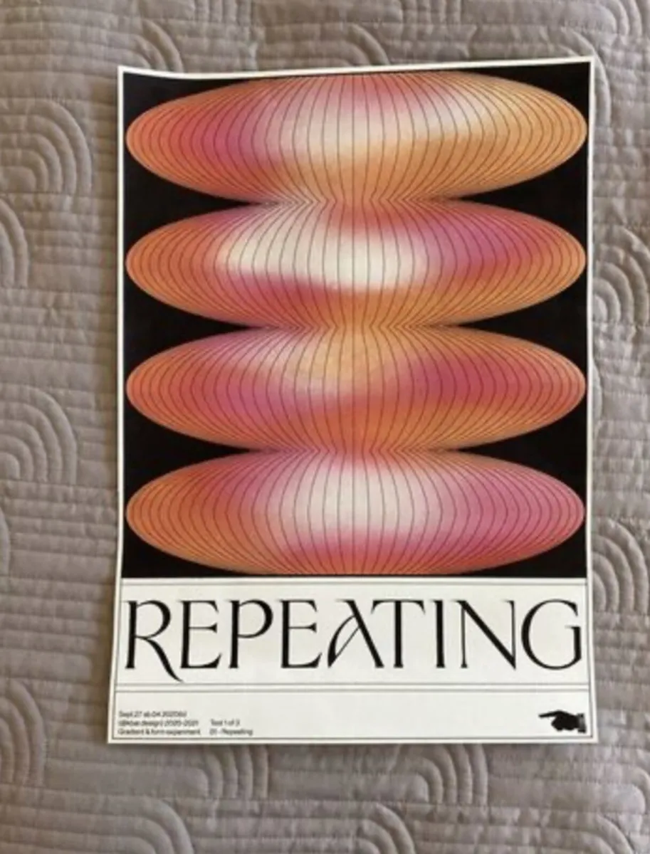 Repeating - Cool Print - Unframed - Image 1