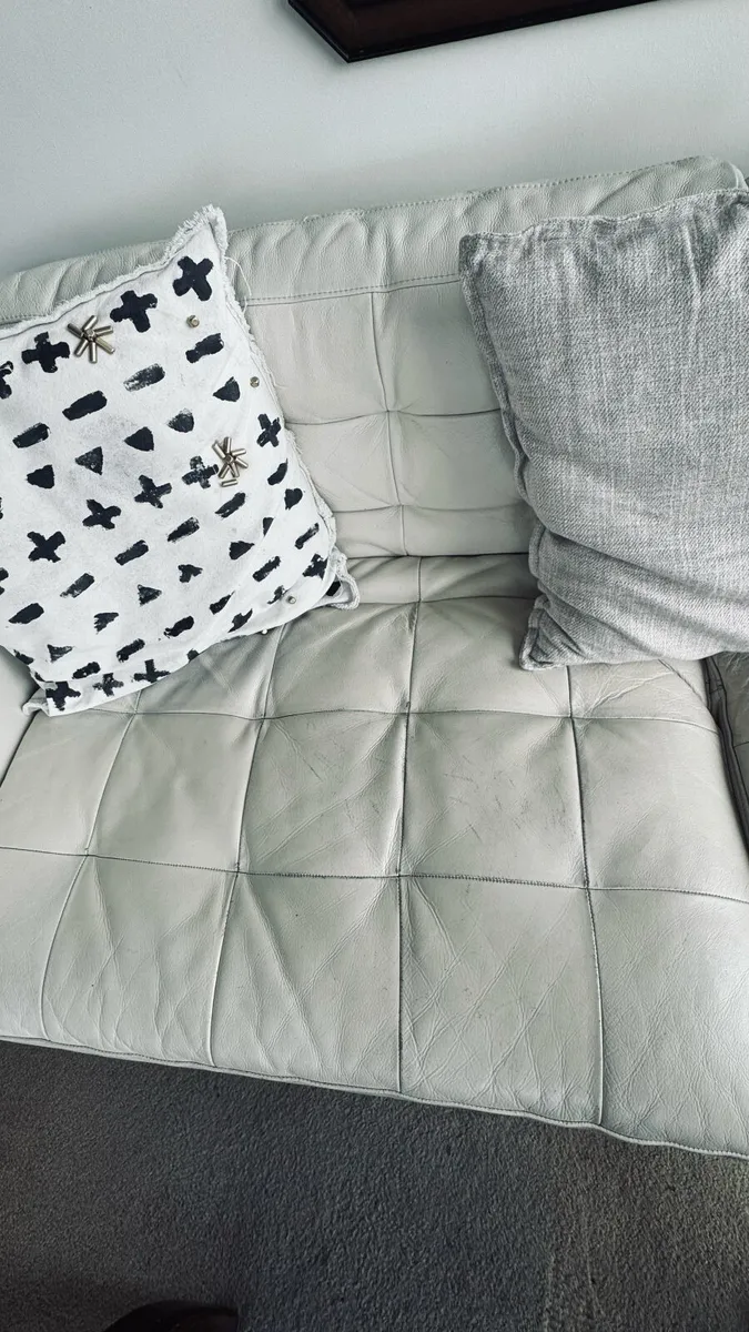 Leather Sofa + Armchair Set - Image 3