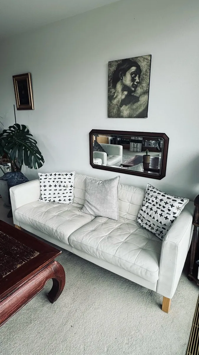 Leather Sofa + Armchair Set - Image 2