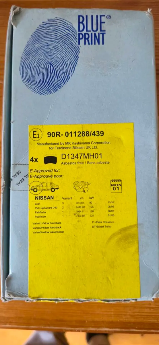 New Front Brake Pads  Navara/Pathfinder/Leaf - Image 2