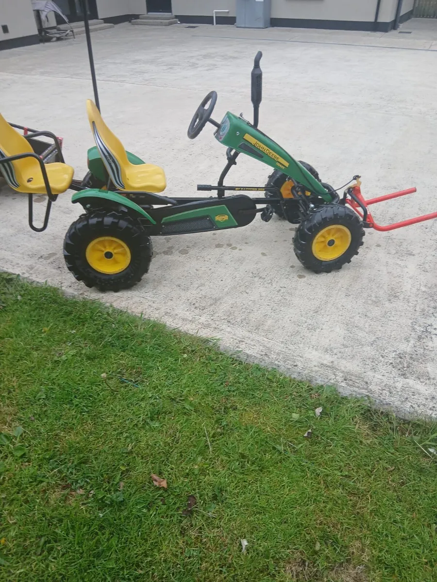 John Deere Berg Go cart and trailer - Image 2
