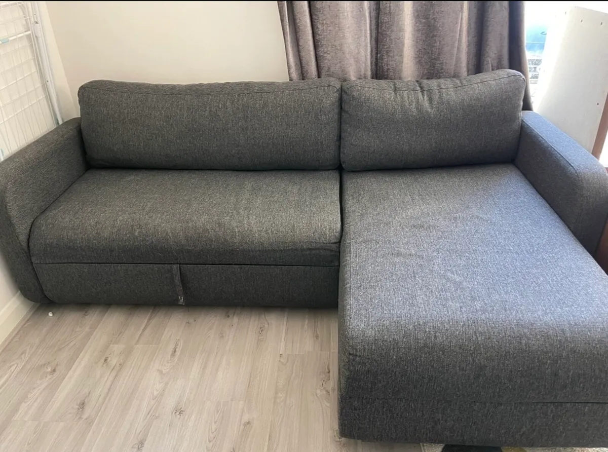 Jysk sofa bed Jetsmark grey - Image 1