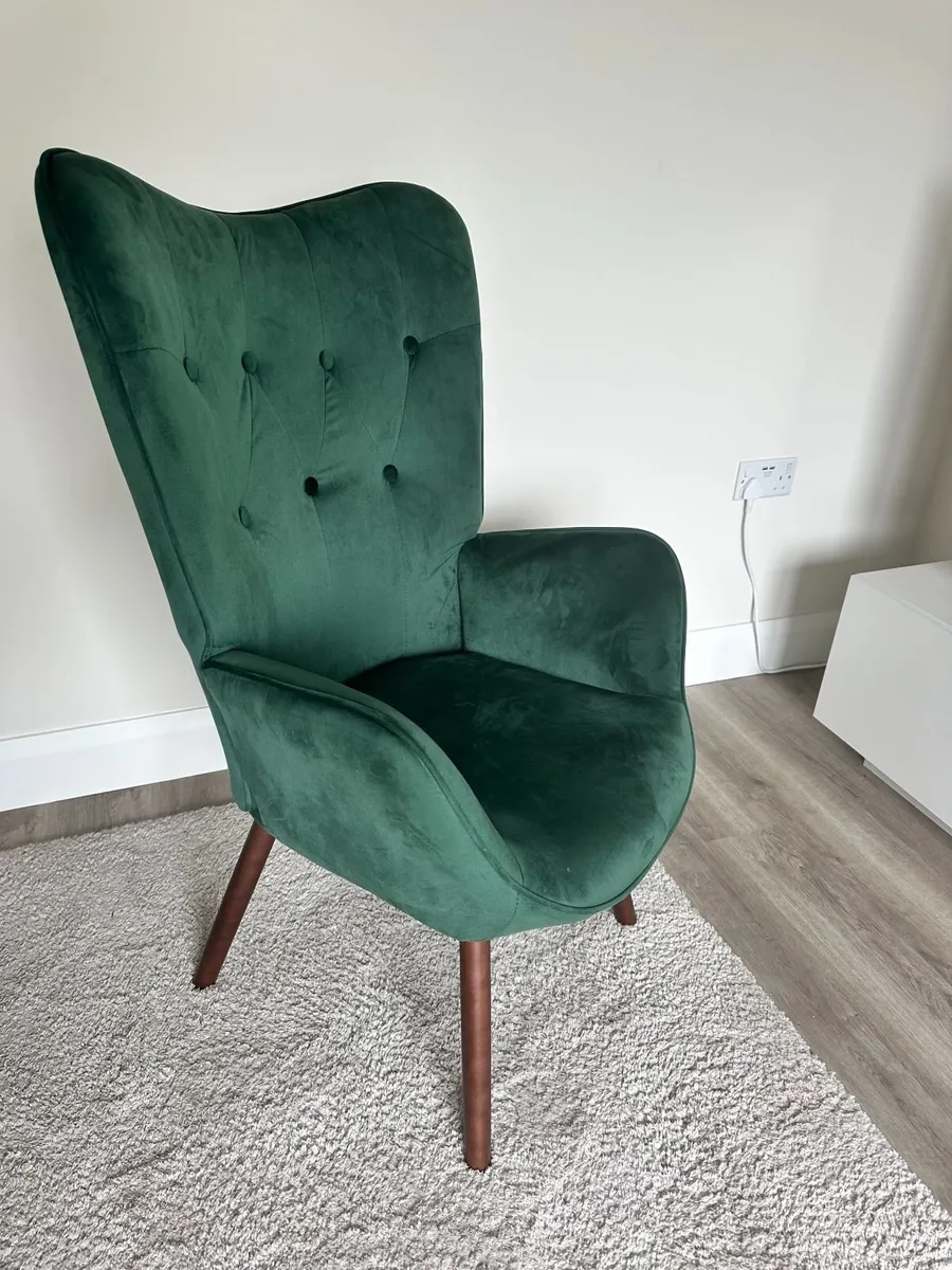 Garmon Velvet Armchair - Image 2