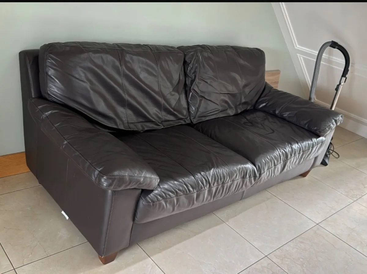 3 seater leather couch