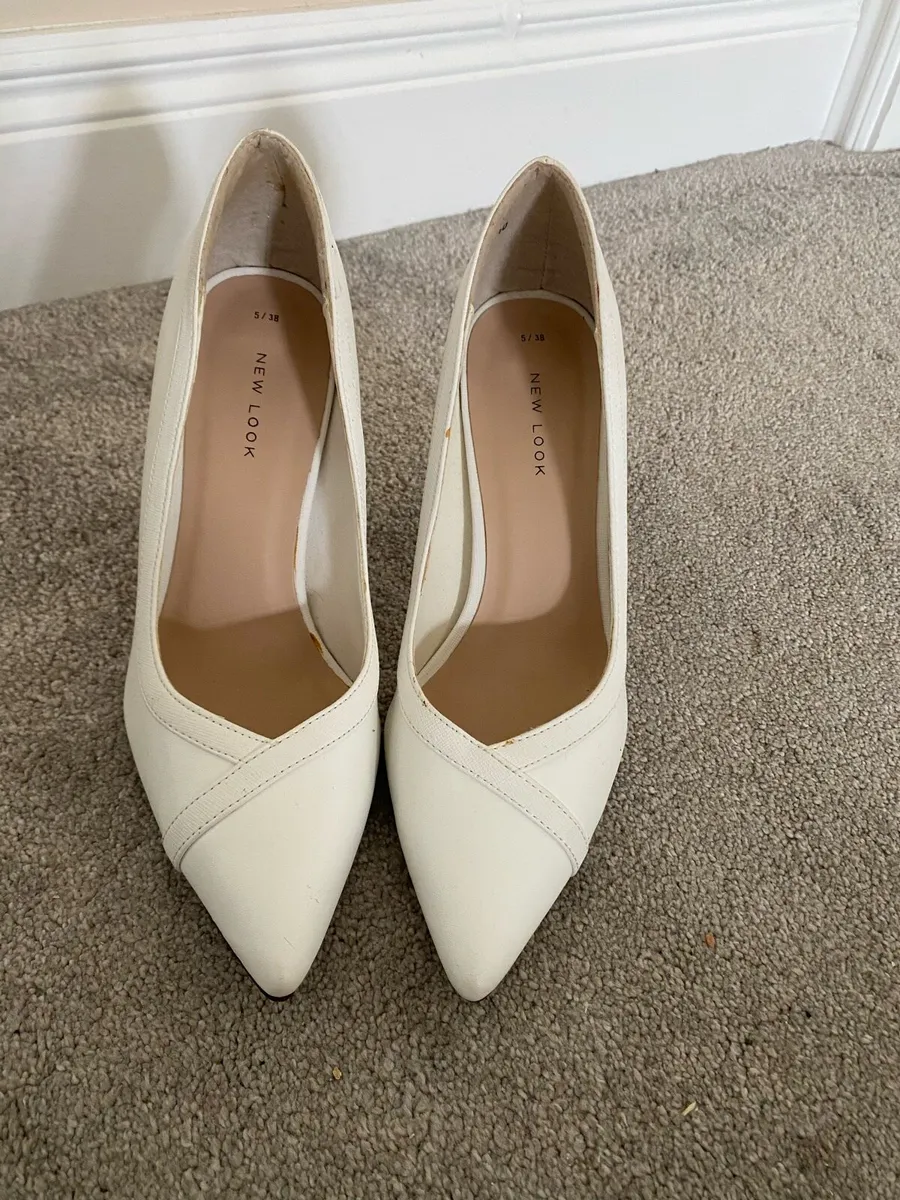 Next White Stilettos,Fryken Seagrass Baskets - Image 1