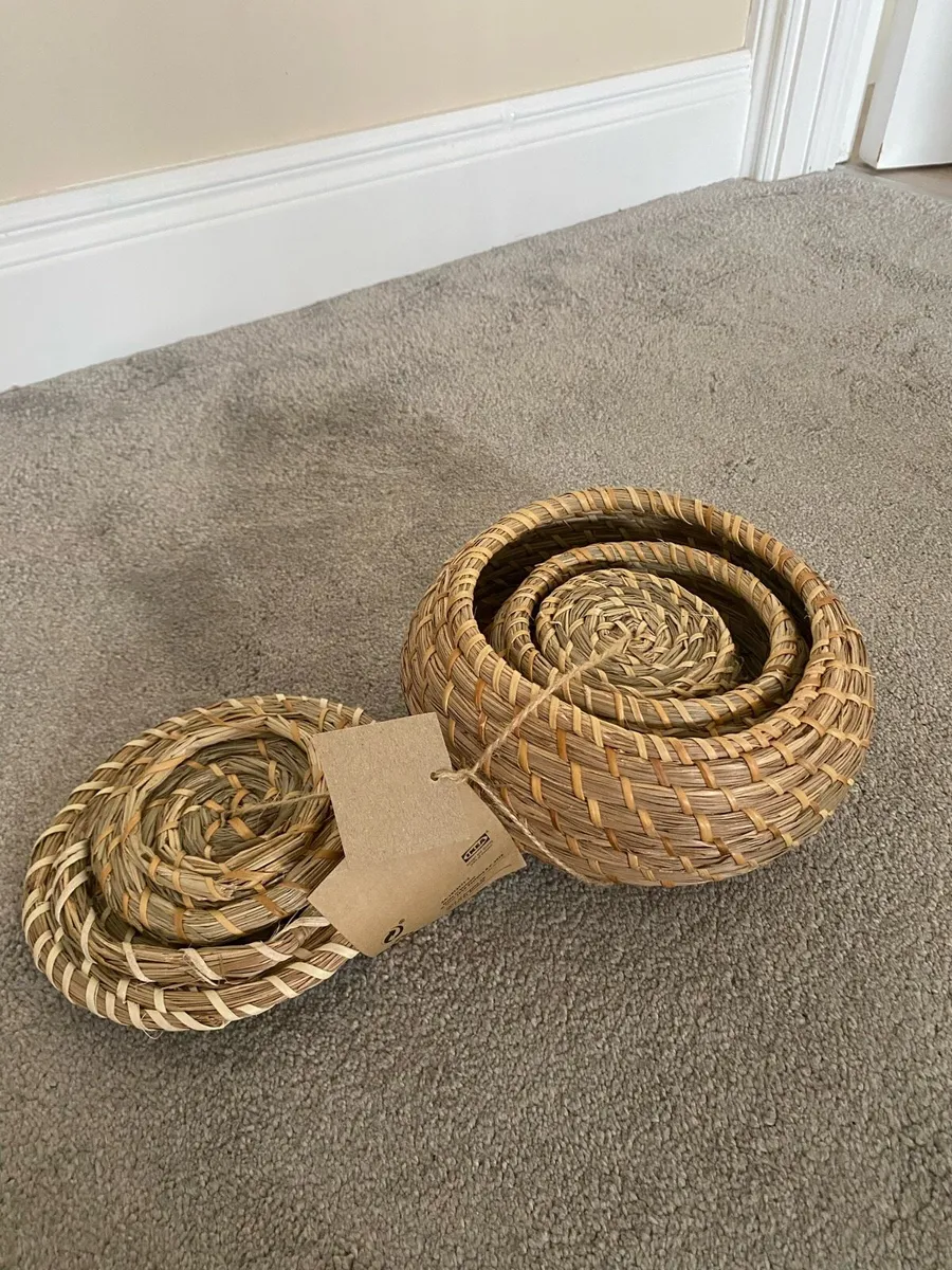 Next White Stilettos,Fryken Seagrass Baskets - Image 4