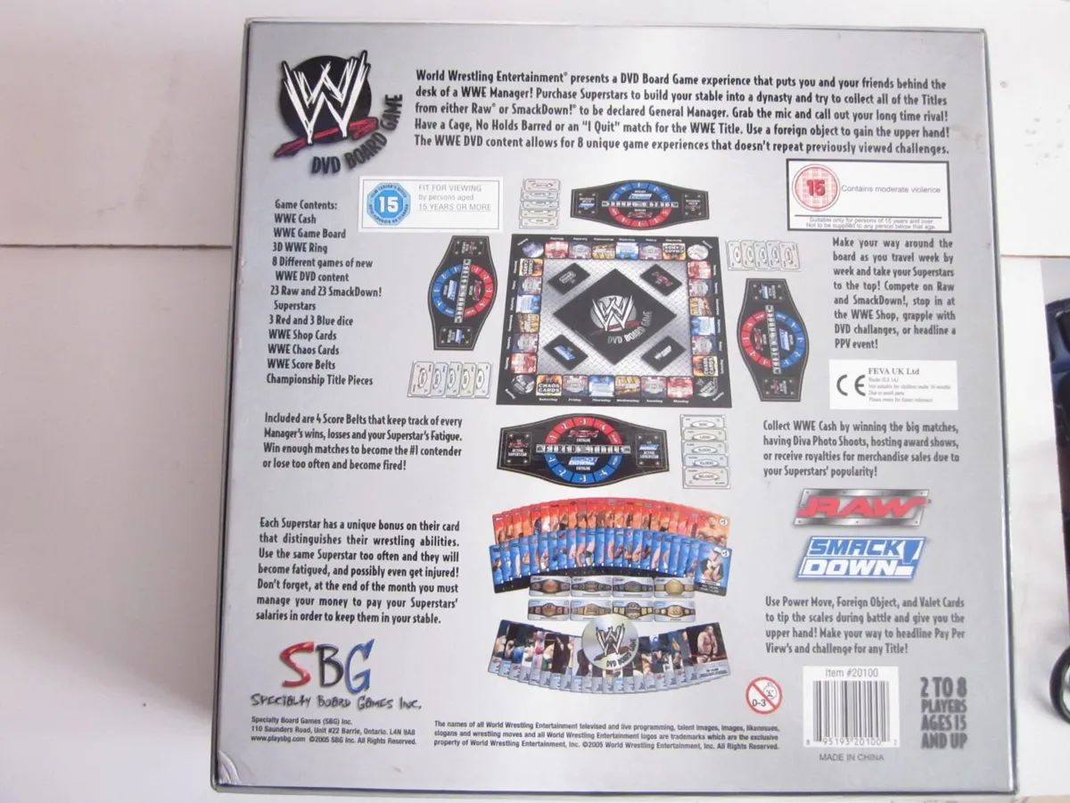 WWE DVD Board Game by SBG.2005 - Image 4