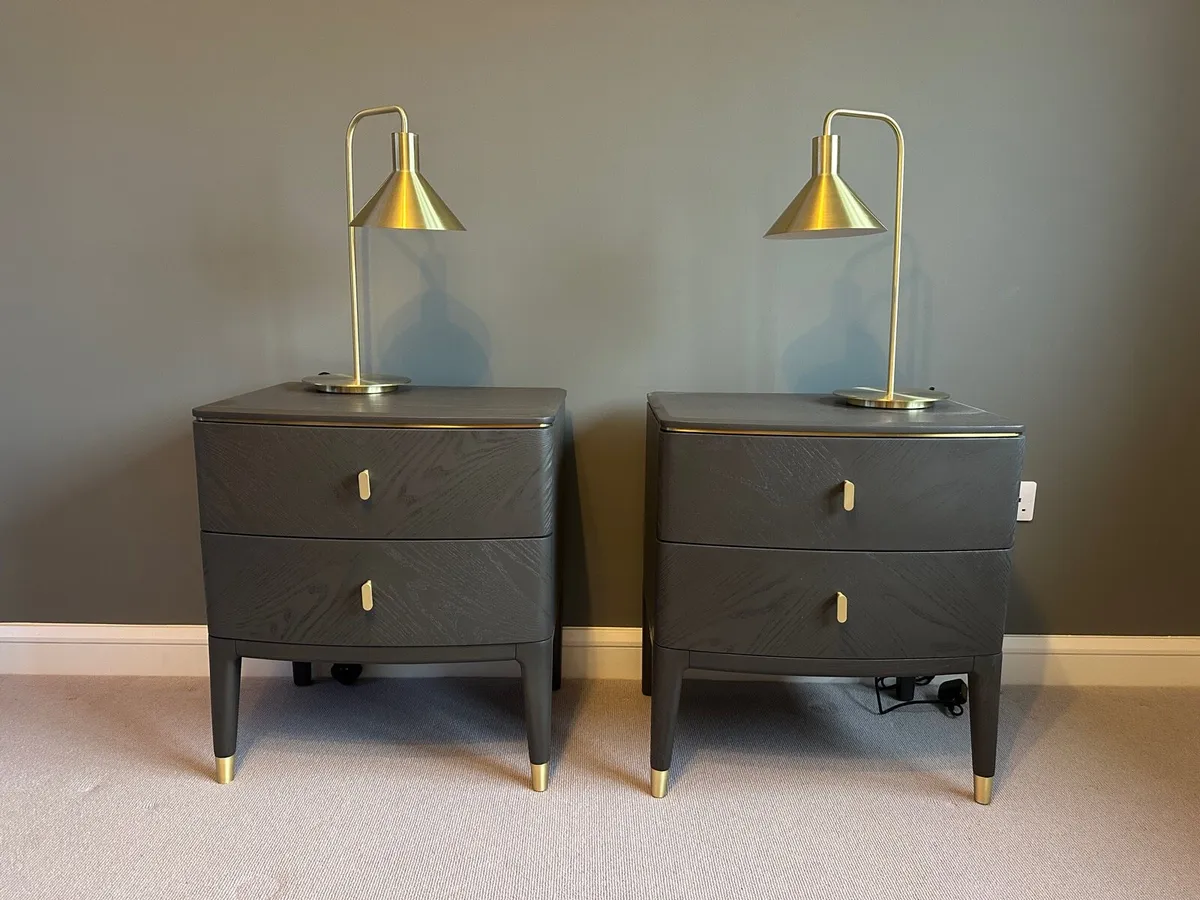 Gold Bedside/Table Lamps x2, Brand New/Never Used - Image 3