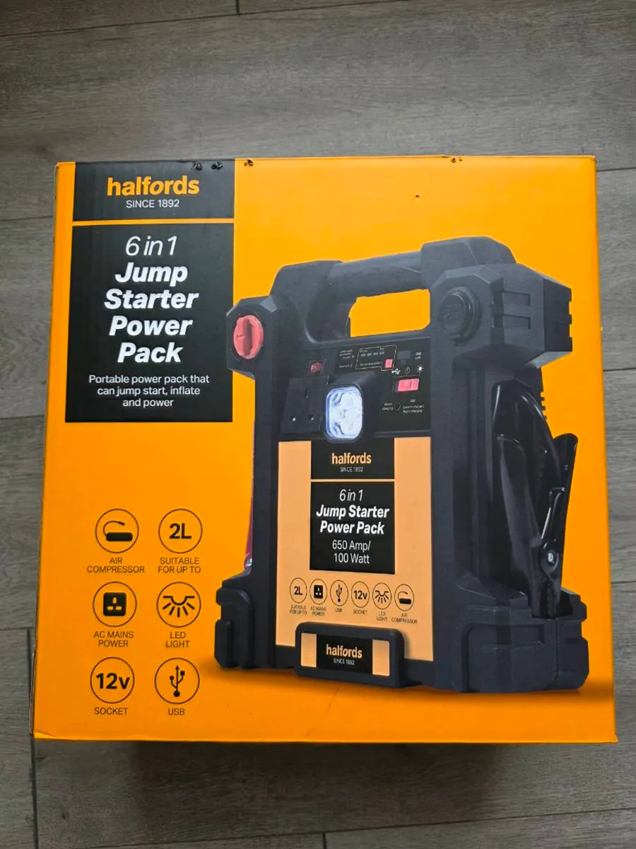 6 in1 Jump Starter Power Pack - Image 1