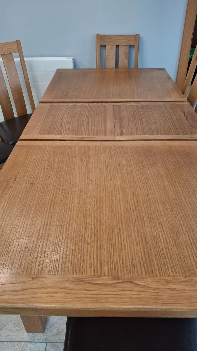 Kitchen table and six chairs - Image 2