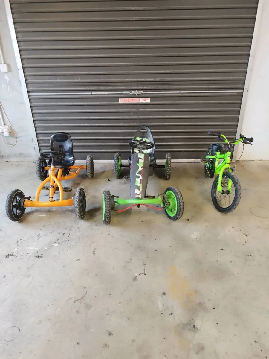 Go karts and bike - Image 1