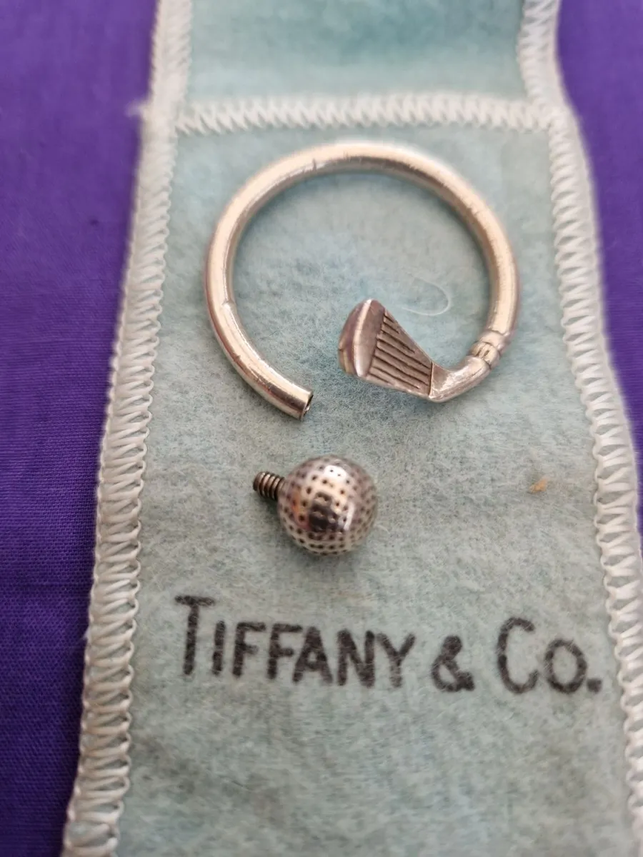 Silver Tiffany keyring. - Image 2