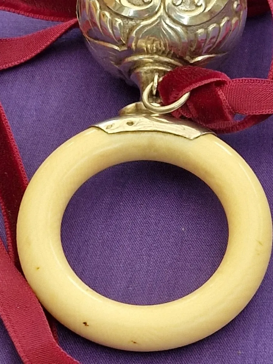 Antique baby rattle. - Image 2