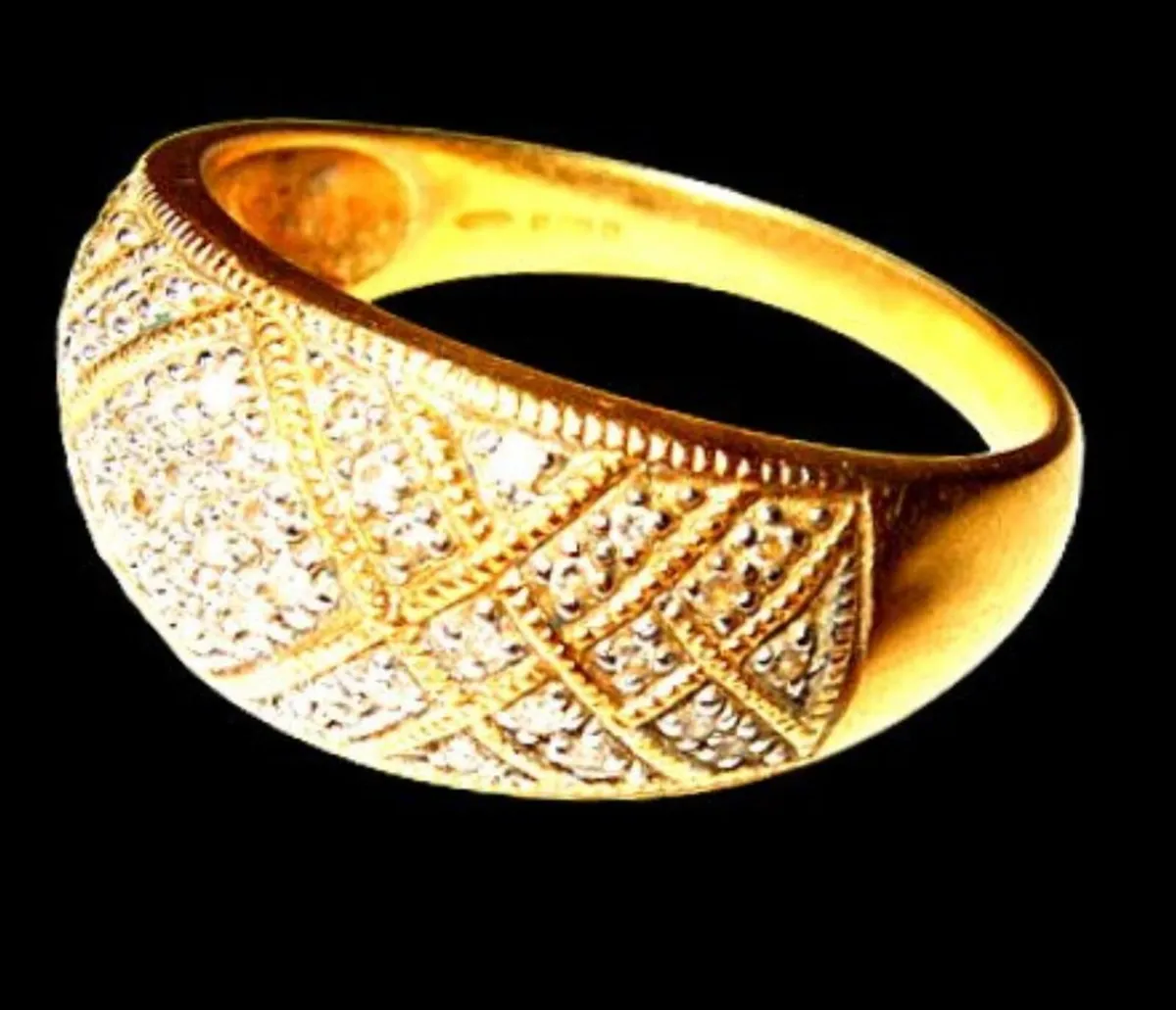 Vintage 18ct Gold/Diamond Ring - Image 2