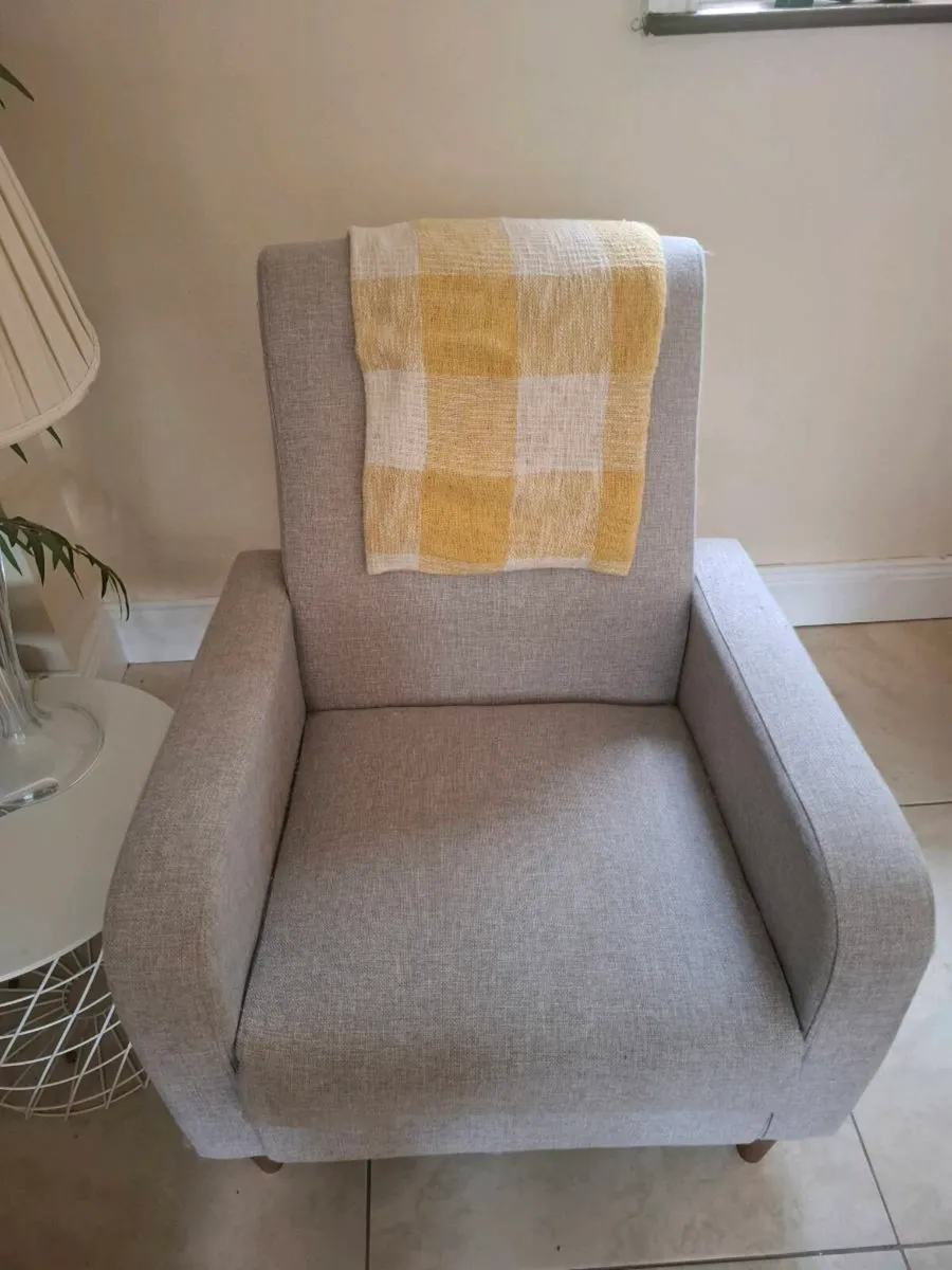 Small Grey Armchair - Image 1