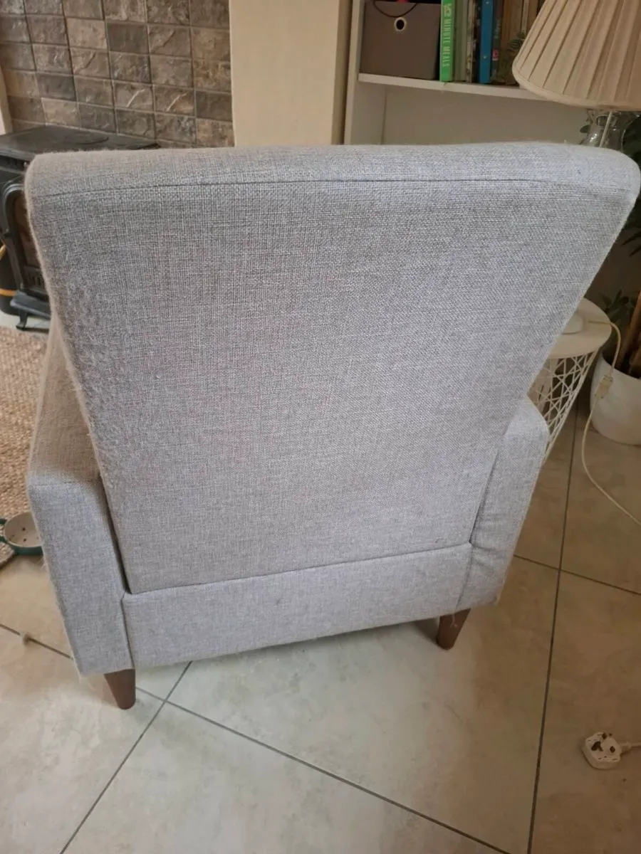 Small Grey Armchair - Image 3