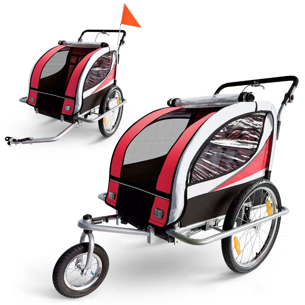2-in-1 Child Bicycle Trailer & Jogger Stroller for - Image 3