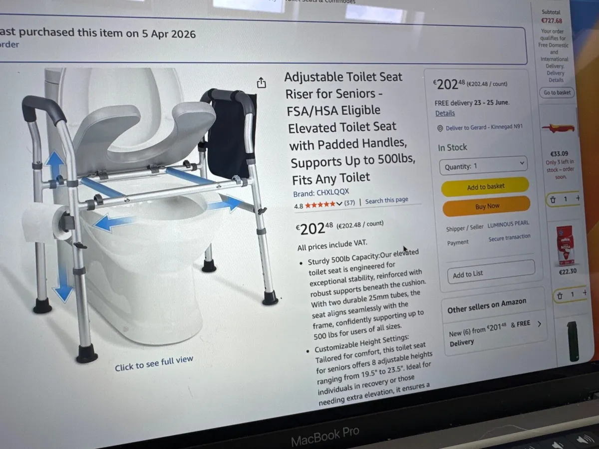 Toilet Seat Riser For Senior - Image 1