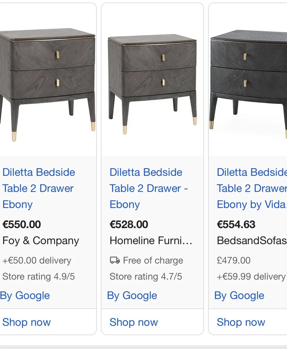 Drawer Bedside Table, New/Unused - Image 2