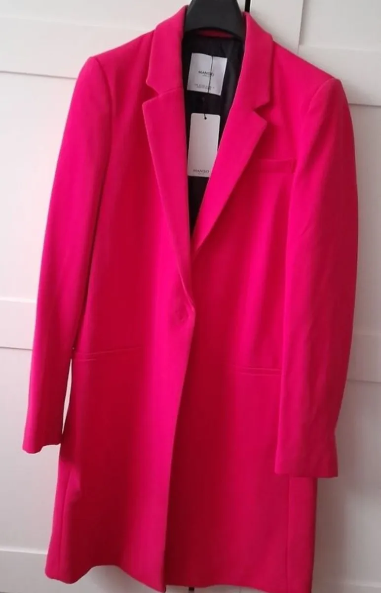 Mango pink coat 10/12 med - Image 1